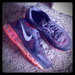 Nike air max womens 6.5 black pink shoes sneakers